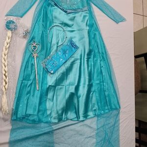 Kids Ice Princess Costume in Blue